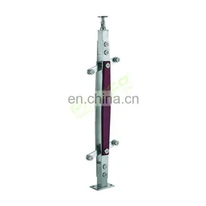 Hot Sale Post Sus 304 316 Balcony Glass Balustrade Stainless Steel Railing Supplier In China thumbnail-2