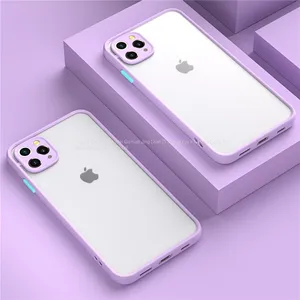 Shockproof Armor Matte Case For IPhone 12 11 Pro Xs Max XR X 6 7 8 Plus SE Mini Luxury Silicone Bumper Clear Hard PC Cover Funda thumbnail-5