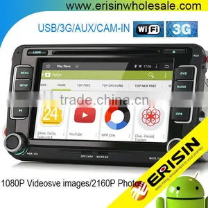 Erisin ES2698V 7" Android 4.4.4 2 Din Car Media Player With 3G GPS for Golf 5 6 thumbnail-1