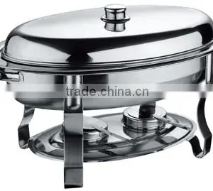 Low Prize Stainless Steel Round Roll Top Buffet Chafing Dish for Hotel thumbnail-2