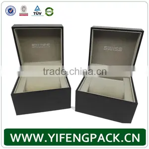 Luxury Wholesale Branded Custom Gift Watch Packaging Box With Pillow, Wrist Display Storage Mens Luxury Leather Watch Box thumbnail-2