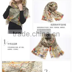 100% Baby Sheep Wool Shemagh Scarf / Keffiyeh Military Tactical Desert Shemagh Scarves Different Colors thumbnail-1
