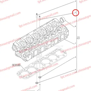 FPT IVECO CASE Cursor9 F2CFE614A*B041/F2CGE614F*V004 5802431166 Exhaust Ducts504361838/504361839/504361840 thumbnail-1