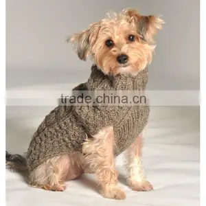 Factory Supply 100% Cotton Knitted Pattern Dogs Sweater Coat for Winter thumbnail-2