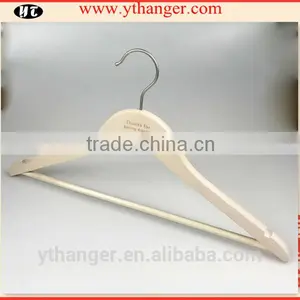 Black Home and Hotel Usage Thin Flat Wooden Hanger for Clothes Most Popular Supplier's Choice thumbnail-4