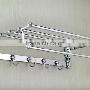 90 Degree Rotation Stainless Barthroom High Quality Towel Shelf With Blue&white Diamond A166 thumbnail-4