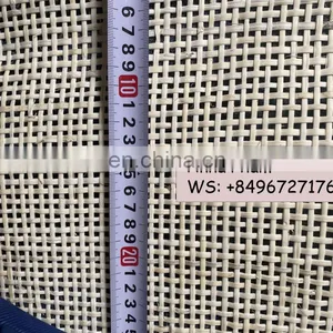 Factory High Quality Natural Mesh Rattan Cane Webbing Roll / Best Price Woven Bleashed Rattan Webbing Cane thumbnail-3
