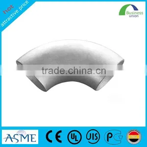 Ansi B16.9 Stainlees Steel Carbon Steel Butt Welded 90 Degree Pipe Elbow thumbnail-1