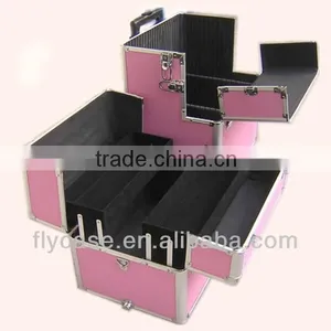 Design Aluminum Trolley Pilot Case,aluminum Makeup Case With Trays thumbnail-1