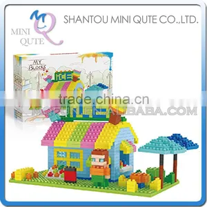 Mini Qute Lele Brother Kawaii Ice Cream Shop Kids Gift Plastic Building Blocks Cartoon Model Educational Toy NO.8213 thumbnail-1