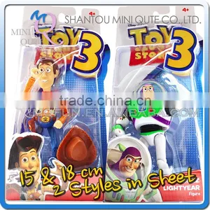 MINI QUTE 15 & 18 cm Toy Story Woody & Buzz Lightyear Toys Western Cartoon Action Figures Brinquedos Boys Toys NO.MQ 121 thumbnail-1