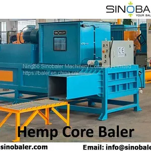 Hemp Core Baler Machine, Hemp Core Baling Press Machine – Sinobaler thumbnail-1