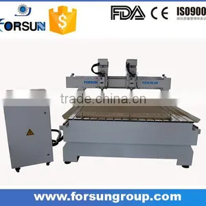 FORSUN FS1530 3d Woodworking Cnc Cutting Engraver Machinery With Two Heads thumbnail-6