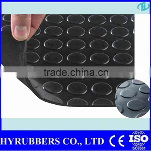 Round Button Rubber Mat Rubber Car Mat Rubber Garage Floor Mat Quality Choice thumbnail-1