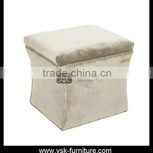 OT-078 Stylish Square Stool For Wholesale thumbnail-1