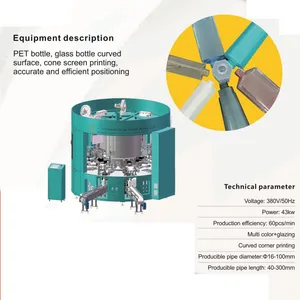 Automatic Multi-Color Screen Printing Machine for Plastic Tube Packaging Daily Chemicals thumbnail-3