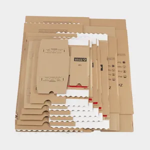 Kraft Paper Zipper Corrugated Carton Easy Tear Strip Recycled Materials for Clothing Cosmetics Aircraft Mailer Box Packaging thumbnail-4