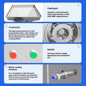 100kg Per Hour Electric Food Chemical Grinding Mill Chinese Herbal Grain Seasoning Water-Cooled Pulverizer thumbnail-4