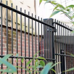 Double Horizontal Wire Mesh Fence 2D Double Wire Fence High Rigidity Security Fencing for Villa and Community thumbnail-1