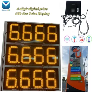 Fuel Price Sign Gasoline Station Large 7 Segment Outdoor Board LED Gas Price Display thumbnail-1