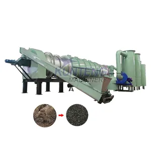 Durian Shell Sawdust Carbonization Furnace Continuous Lithium Battery Carbonization Equipment EPC thumbnail-1