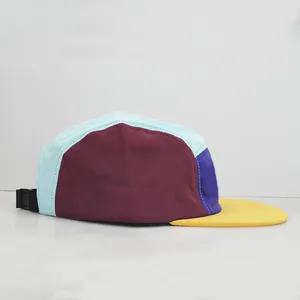 Wholesale Hiking Camping Hat 5 Panel Outdoor Functional Cap With Woven Label Waterproof Breathable Design Unisex Hat Custom thumbnail-5