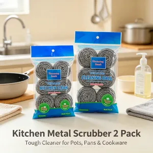 Quick Dry Anti Mold Steel Scrubber Wet Kitchen Long Time Use thumbnail-1