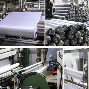 High Tear Resistance 800N Transparent PVC Coated Scrim for Heavy Duty Tarps thumbnail-1