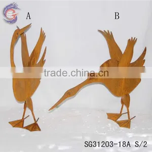 Garden Ornamental Metal Swan for Outdoor Decorating thumbnail-1
