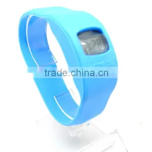 Silicone Digital Watch/Waterproof Silicone Bracelet Watch thumbnail-3