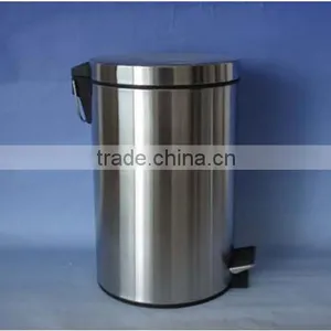 12L Stainless Steel Waste Bins Foot Pedal, Garbage Bin With Shinny Surface thumbnail-1