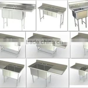 Customized Stainless Steel Kitchen Sinkwith Drain Board thumbnail-2