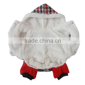 Nordic Style Plovers and Down Four Feet Warm Red Dog Clothing thumbnail-2