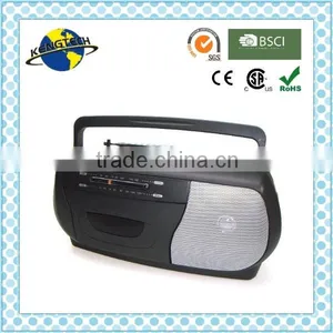 Silver Color AM FM Analogue Radio Cassette Recorder Portable Radio thumbnail-2
