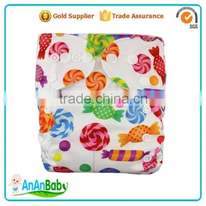 AnAnBaby Affordable Cloth Nappy All In One Kids Diapers Owl Designs thumbnail-3