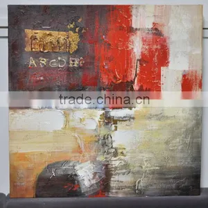 Abstract Oil Painting for Living Room Wall Decoration, Hot Selling Oil Painting Colorful, 2014 Handmade Oil Painting thumbnail-1