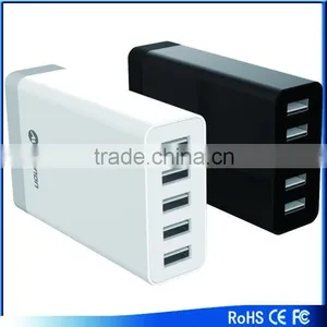 Best Selling Intelligent Chip Full 8A 5 Ports Multi Usb Charger Desktop Universal Fast Charger 40W/8A thumbnail-6