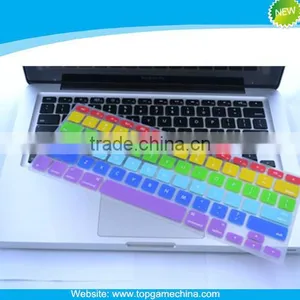 Rainbow Custom Silicone Keyboard Protector for MacBook 11" 13"15"17" thumbnail-1