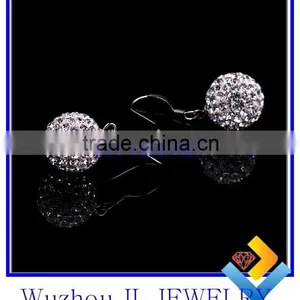 Fashion Party Decor Sexy Shambhala Bead Wholesale Earring Accessories 925 Silver Jewelery Charm Earring thumbnail-1