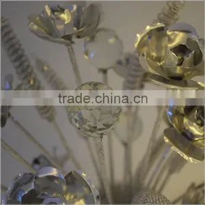 Aluminium Table Lamp Rose and Grain Flower Wire Led Table Lamp Indoor Table Lamp thumbnail-3