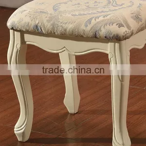 New Design Fabric Wood Ottoman Stool thumbnail-2