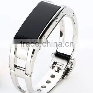 Titanium Alloy Bluetooth Smart Bracelet With OLED Screen thumbnail-3