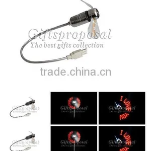 USB Flash Fan With 11 Lights(not Switch Usb Fan With Flash Light PS-H9047 thumbnail-1