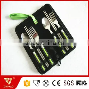 Wholesale Easy to Carry 6 Pcs Dinnerware Set With Plastic Handle in Foldable Nylon Bag thumbnail-6