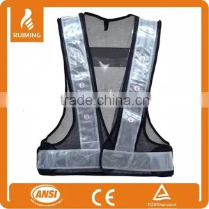 Extra Large Reflective Safety Vest w/ 16 LED Lights thumbnail-1
