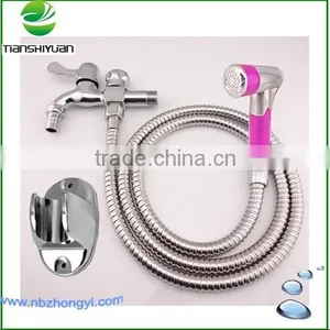 Plastic Shattaf With Holder and Hose Anus Cleaner of Bidet Hand Spray Shattaf Bidet Spray thumbnail-1