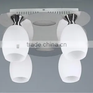 Led Opal Glass Chandelier thumbnail-1