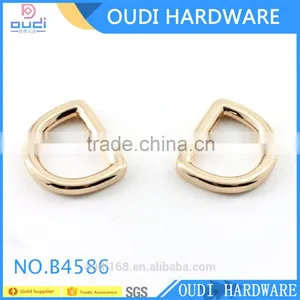 New Design Metal d Ring Shoe Accessories Light Gold Metal Shoe Buckles thumbnail-1