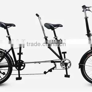 20 Inch Folding Tandem Bike / Single Speed Tandem Bicycle thumbnail-4