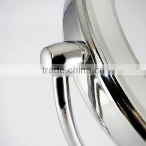 Metal Frame Tabletop Rotating Vanity Mirror With Lights Hollywood thumbnail-6